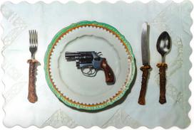 Seletti Stalo kilimėlis Toiletpaper Bon Appetit iš kamštinės lentos 45 cm