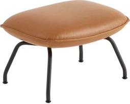 Muuto Kojų atrama Doze iš odos ant juodų kojų konjako rudos spalvos