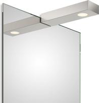 Decor Walther Veidrodžio šviestuvas Flat 1 Clip On nikelio spalvos