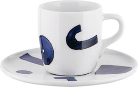 Alessi Mokos puodelis Itsumo Yunoki su lėkštute 85 ml