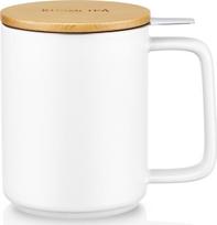 Kusmi Puodelis Kusmi su infuzoriumi baltos spalvos 480 ml