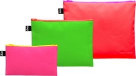 LOQI Kosmetinės LOQI Artist Neon 3 vnt.