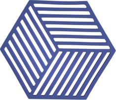 Zone Denmark Padėklas karštiems indams Hexagon indigo spalvos