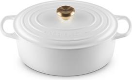 Le Creuset Kepimo indas Signature ovalios formos baltos spalvos 31 cm