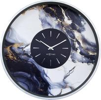 NeXtime Sieninis laikrodis Marble Duo juodos ir sidabrinės spalvos
