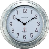 NeXtime Sieninis laikrodis Poppy sodui baltos ir sidabrinės spalvos