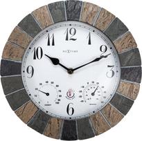 NeXtime Laikrodis su termometru ir higrometru Aster 26 cm