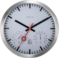 NeXtime Laikrodis su termometru ir higrometru Clematis su indeksais