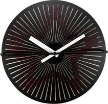 NeXtime Sieninis laikrodis Motion Star juodai raudonos spalvos 30 cm