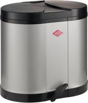 Wesco Šiukšliadėžė Beta sidabro spalvos 2 x 15 l