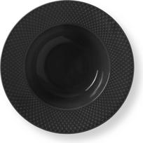Lyngby Gili lėkštė Rhombe Earth juodos spalvos 24,5 cm