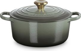 Le Creuset Kepimo indas Signature pilkai žalios spalvos 24 cm