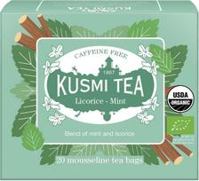 Kusmi Bio arbata Organic Licorice-Mint muslino maišeliuose 20 vnt.