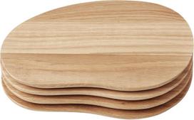 Ferm Living Serviravimo padėklai Cairn natūralus 4 vnt.