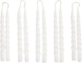 Hay Žvakės Mini Swirl baltos spalvos 10 vnt.