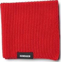 Humdakin Indų šluostė Humdakin Knitted su languotais raštais intensyvios raudonos spalvos 28 x 28 cm