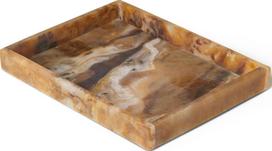 Ferm Living Dekoratyvinis padėklas Mist rudos spalvos 15 x 20 cm
