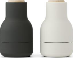 Audo Copenhagen Pipirų ir druskos malūnėliai Bottle juodos ir kreminės spalvos mažo dydžio 2 vnt.
