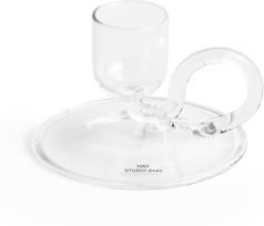 Hay Žvakidė klasikinei žvakei Tiny Curved skaidrios spalvos