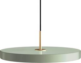 Umage Pakabinamas šviestuvas Asteria Plus su auksiniu tvirtinimu alyvuogių spalvos 43 cm