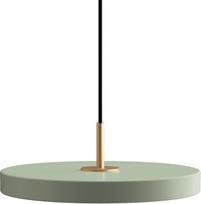 Umage Pakabinamas šviestuvas Asteria Plus su auksiniu tvirtinimu alyvuogių spalvos 31 cm
