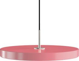 Umage Pakabinamas šviestuvas Asteria Plus su sidabriniu tvirtinimu rožinės spalvos 43 cm