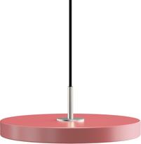 Umage Pakabinamas šviestuvas Asteria Plus su sidabriniu tvirtinimu rožinės spalvos 31 cm