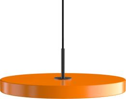 Umage Pakabinamas šviestuvas Asteria Plus su juodu laikikliu oranžinės spalvos 43 cm