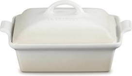 Le Creuset Kepimo forma Heritage kvadratinės formos su dangteliu bežinės spalvos 23 cm