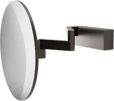 Decor Walther Didinamasis x5 kosmetinis veidrodis Vision R Unlit su pakabinimu ant sienos su PVD danga tamsaus matinio metalo spalvos