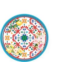 Guzzini Pietų lėkštė Flowers & Lemon mėlynos raudonos spalvos 27,5 cm