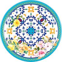Guzzini Lėkštė desertui Flowers & Lemon mėlynos spalvos 21,5 cm