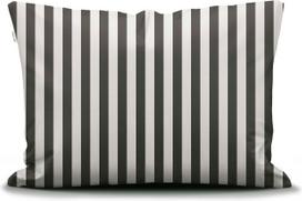 Marc O'Polo Pagalvės užvalkalas Classic Stripe užsegimas užtrauktuku antracito baltos spalvos 40 x 40 cm