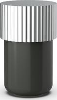 Decor Walther Vonios reikmenų dėžutė Of Line su sidabriniu dangteliu juodos spalvos 7,6 cm