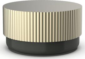 Decor Walther Vonios reikmenų dėžutė Of Line su auksiniu dangteliu juodos spalvos 16,5 cm