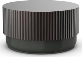 Decor Walther Vonios reikmenų dėžutė Of Line su rudu dangteliu juodos spalvos 16,5 cm