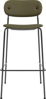 Audo Copenhagen Baro kėdė Co Sierra odiniai ant juodų kojų žalios spalvos 105 cm