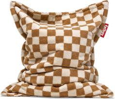 Fatboy Pufas Fatboy The Original Slim Teddy Chess rudos ir kreminės spalvos