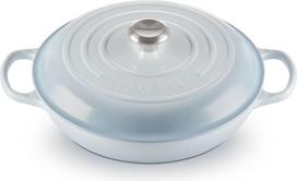 Le Creuset Puodas Gourmet Signature žemas žydros spalvos 30 cm