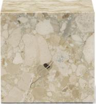 Audo Copenhagen Šoninis stalas Plinth Kunis Breccia 40 x 40 cm
