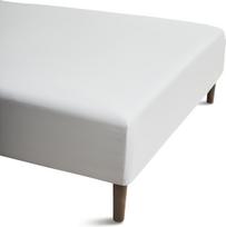 Juna Paklodė su elastine guma Percale baltos spalvos 90 x 200 x 30 cm
