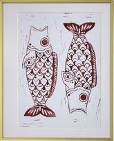 House Doctor Paveikslėlis rėmelyje Fish 40 x 50 cm