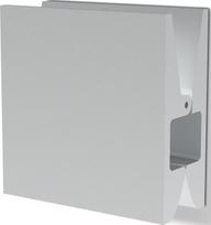 Decor Walther Popierinių rankšluosčių laikiklis Pinch kvadratinės formos sidabrinės matinės spalvos 10 cm
