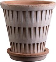 Bergs Potter Gėlių vazonas su lėkštute Pantheon rožinės spalvos 14 cm