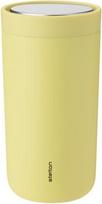Stelton Termo puodelis To-Go Click pagamintas iš dvigubo plieno citrininės spalvos 200 ml