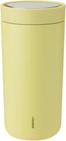 Stelton Termo puodelis To-Go Click pagamintas iš dvigubo plieno citrininės spalvos 400 ml