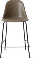 Audo Copenhagen Baro kėdė Harbour odiniai ant juodų kojų pilkos spalvos 102 cm