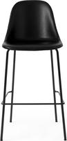 Audo Copenhagen Baro kėdė Harbour odiniai ant juodų kojų juodos spalvos 75 cm