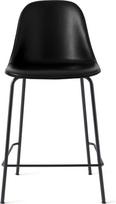 Audo Copenhagen Baro kėdė Harbour odiniai ant juodų kojų juodos spalvos 102 cm