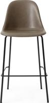 Audo Copenhagen Baro kėdė Harbour odiniai ant juodų kojų pilkos spalvos 75 cm